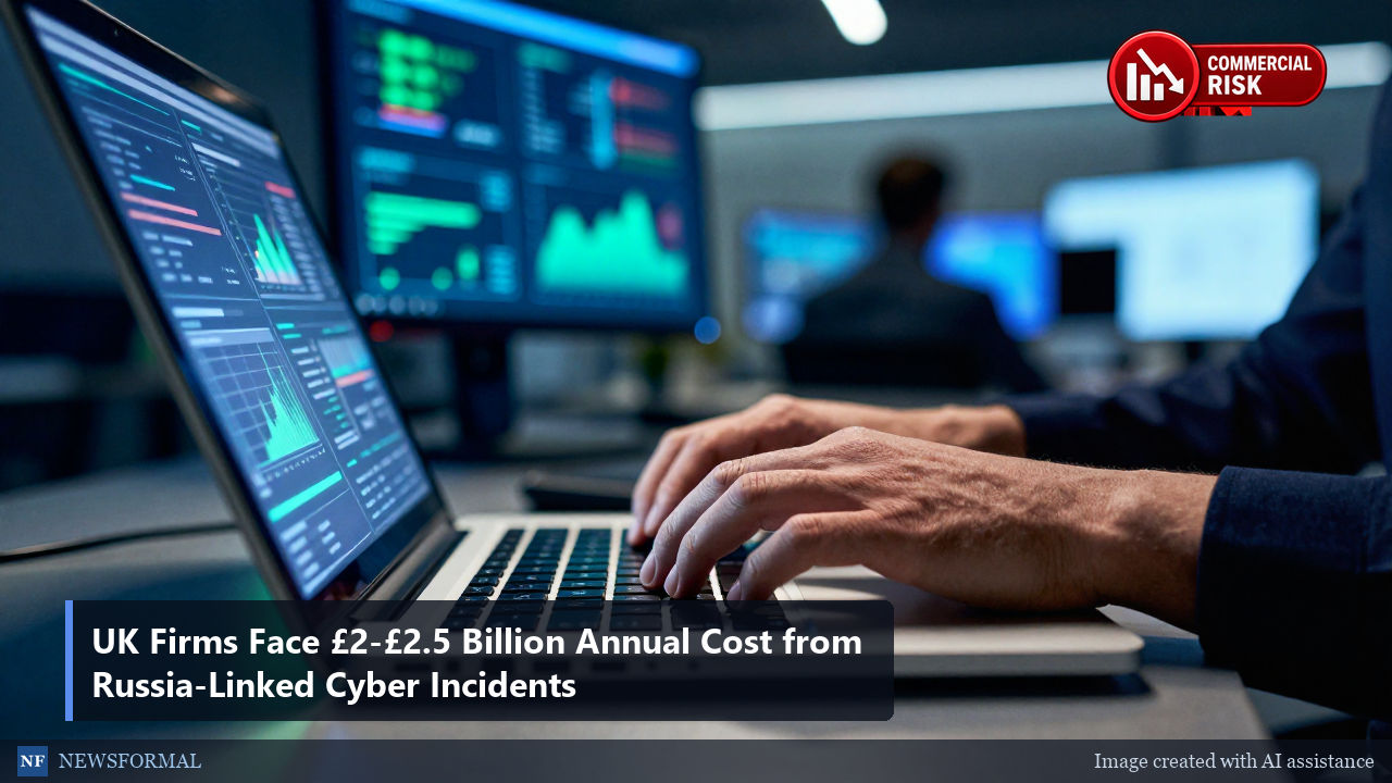 UK Firms Face £2-£2.5 Billion Annual Cost from Russia-Linked Cyber Incidents