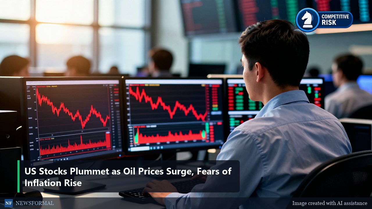 US Stocks Plummet as Oil Prices Surge, Fears of Inflation Rise
