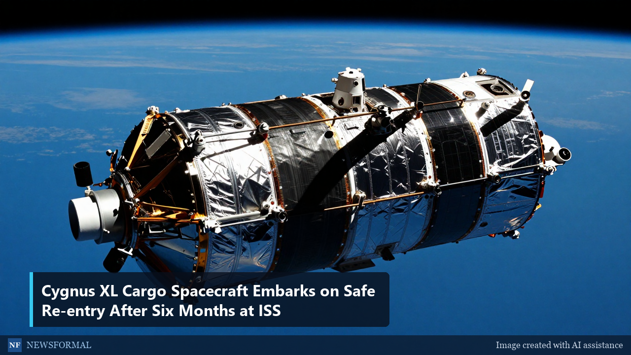Cygnus XL Cargo Spacecraft Embarks on Safe Re-entry After Six Months at ISS