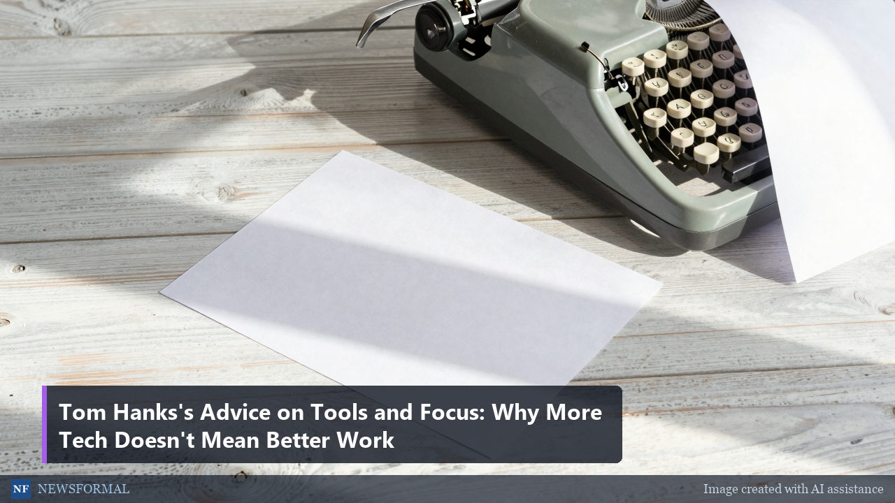 Tom Hanks's Advice on Tools and Focus: Why More Tech Doesn't Mean Better Work