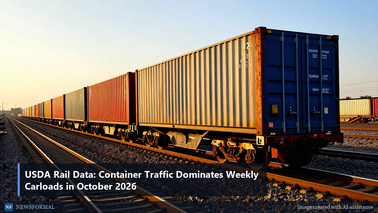 USDA Rail Data: Container Traffic Dominates Weekly Carloads in October 2026