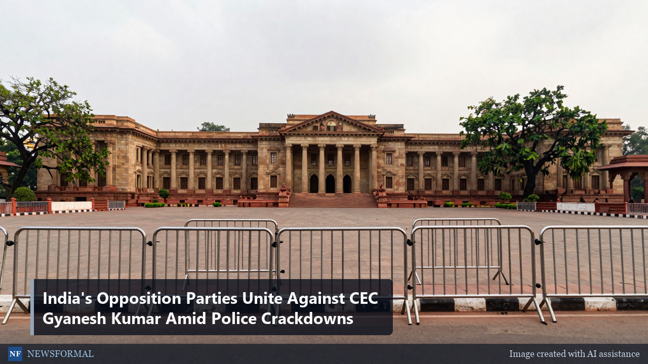 India's Opposition Parties Unite Against CEC Gyanesh Kumar Amid Police Crackdowns