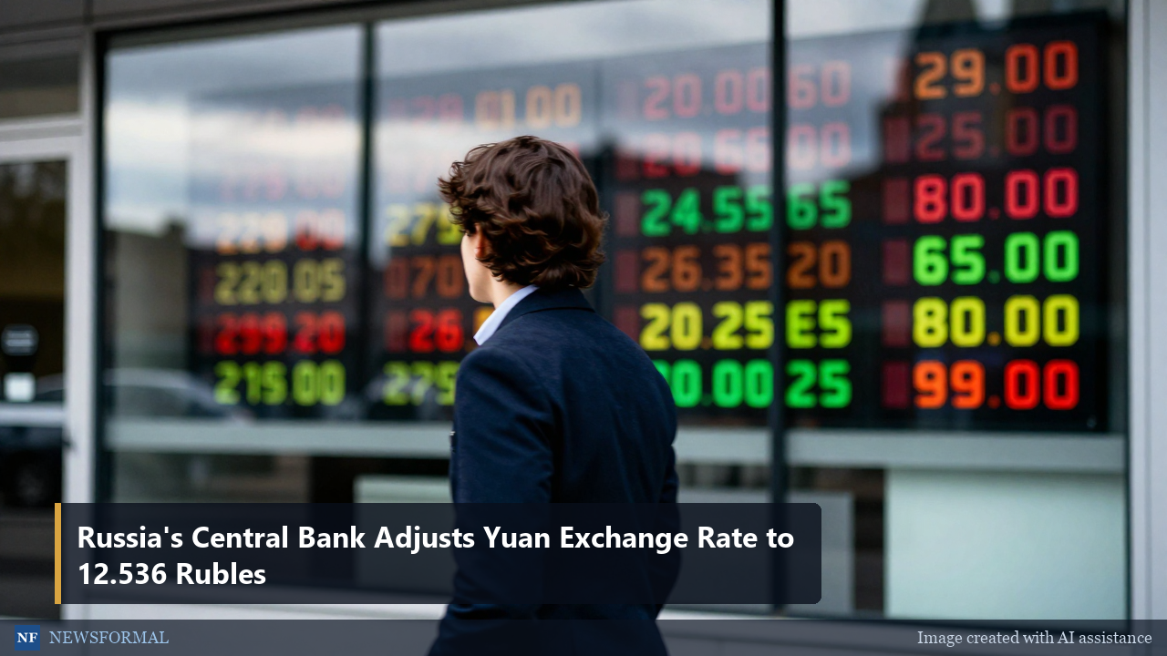 Russia's Central Bank Adjusts Yuan Exchange Rate to 12.536 Rubles