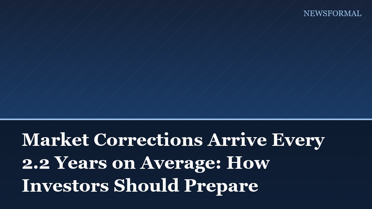 Market Corrections Arrive Every 2.2 Years on Average: How Investors Should Prepare