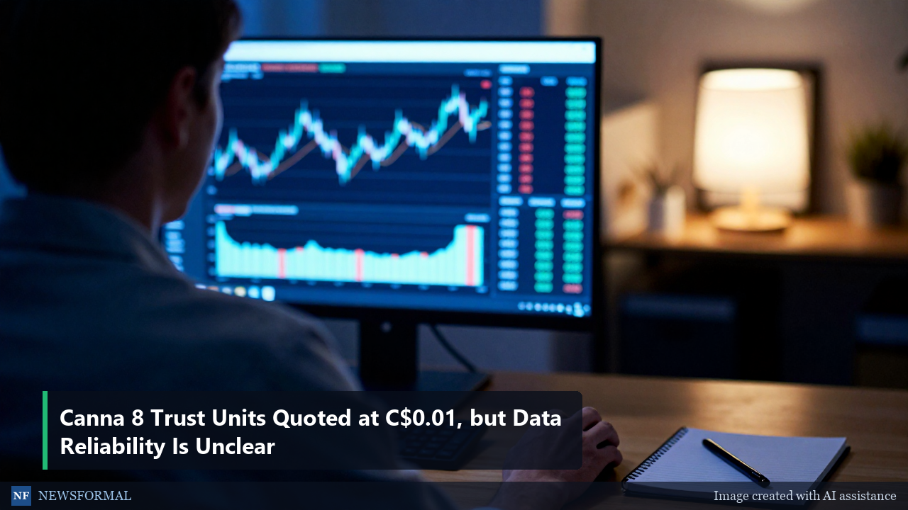 Canna 8 Trust Units Quoted at C$0.01, but Data Reliability Is Unclear