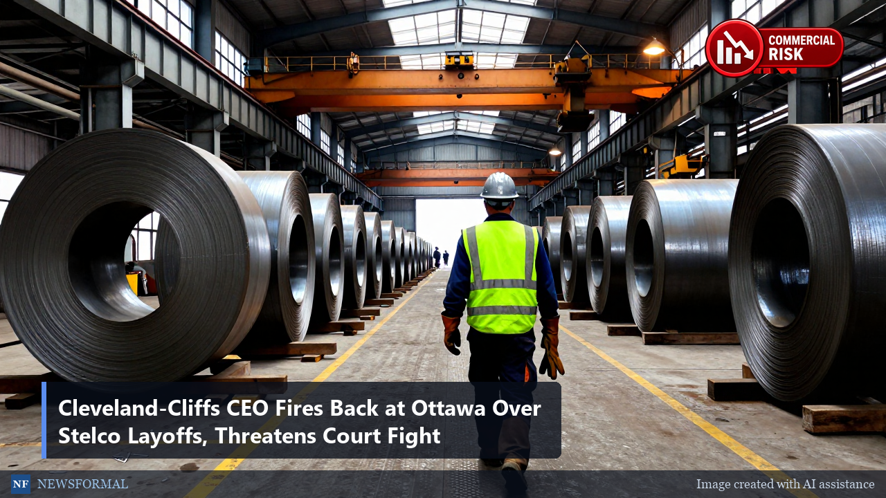 Cleveland-Cliffs CEO Fires Back at Ottawa Over Stelco Layoffs, Threatens Court Fight