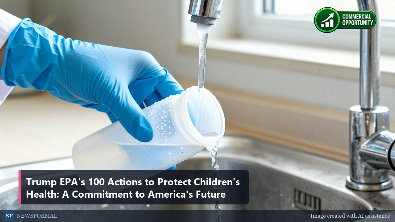 Trump EPA's 100 Actions to Protect Children's Health: A Commitment to America's Future