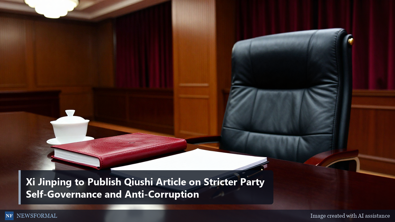 Xi Jinping to Publish Qiushi Article on Stricter Party Self-Governance and Anti-Corruption