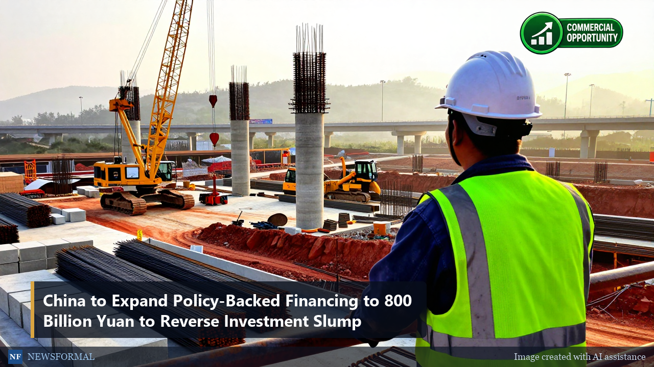 China to Expand Policy-Backed Financing to 800 Billion Yuan to Reverse Investment Slump