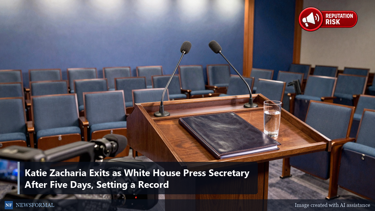 Katie Zacharia Exits as White House Press Secretary After Five Days, Setting a Record
