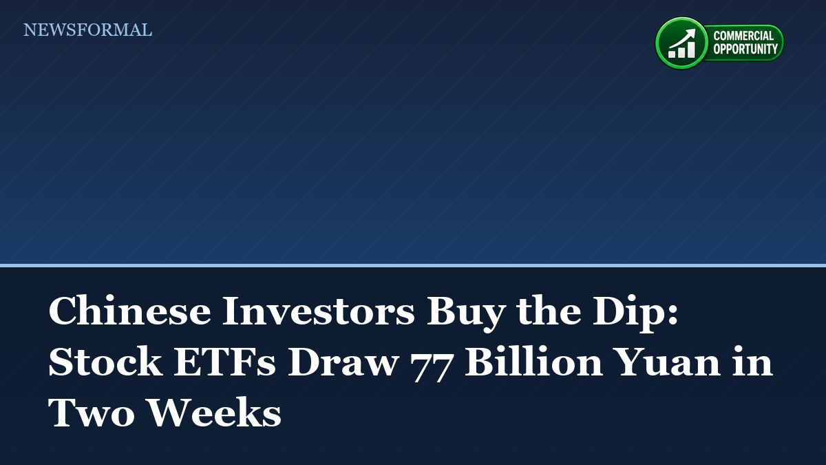Chinese Investors Buy the Dip: Stock ETFs Draw 77 Billion Yuan in Two Weeks