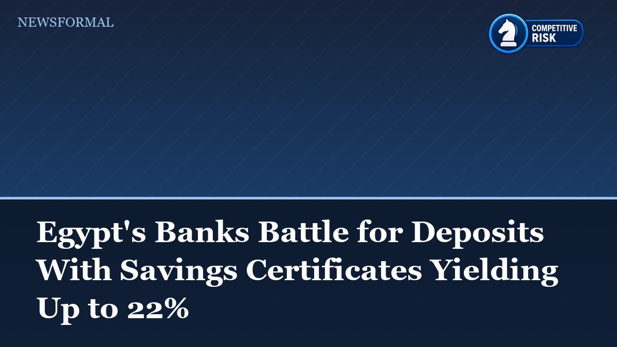 Egypt's Banks Battle for Deposits With Savings Certificates Yielding Up to 22%