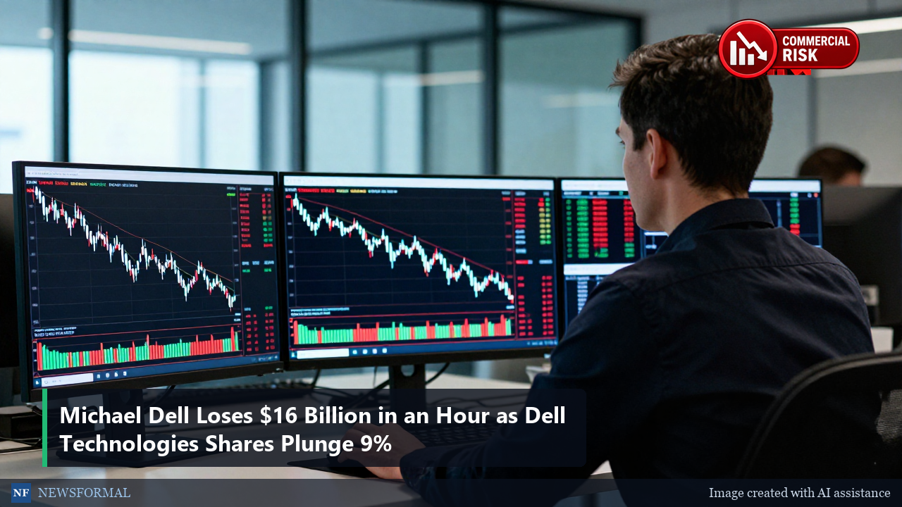 Michael Dell Loses $16 Billion in an Hour as Dell Technologies Shares Plunge 9%