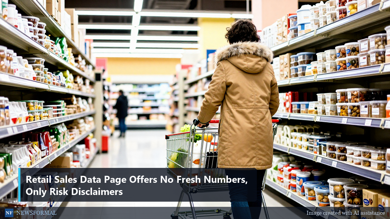 Retail Sales Data Page Offers No Fresh Numbers, Only Risk Disclaimers