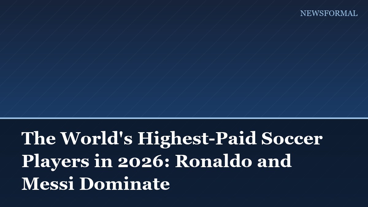 The World's Highest-Paid Soccer Players in 2026: Ronaldo and Messi Dominate