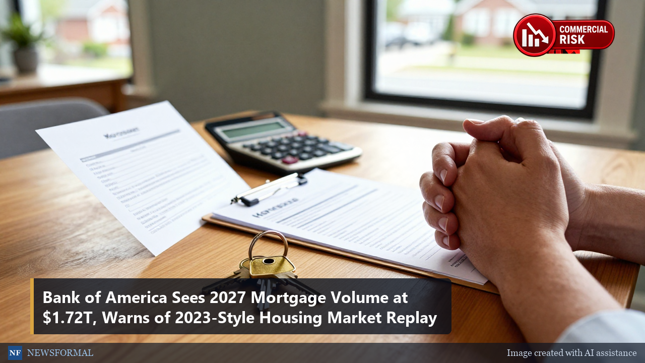 Bank of America Sees 2027 Mortgage Volume at $1.72T, Warns of 2023-Style Housing Market Replay