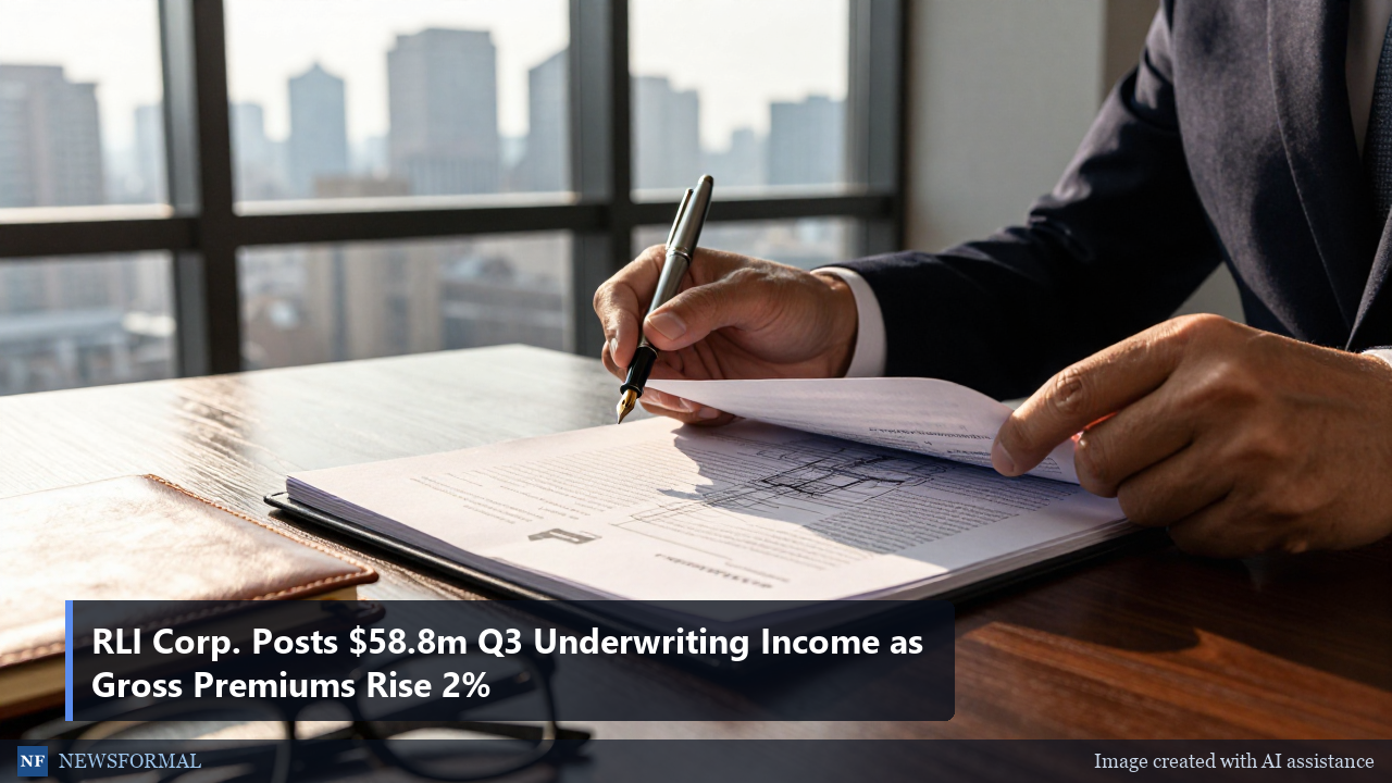 RLI Corp. Posts $58.8m Q3 Underwriting Income as Gross Premiums Rise 2%