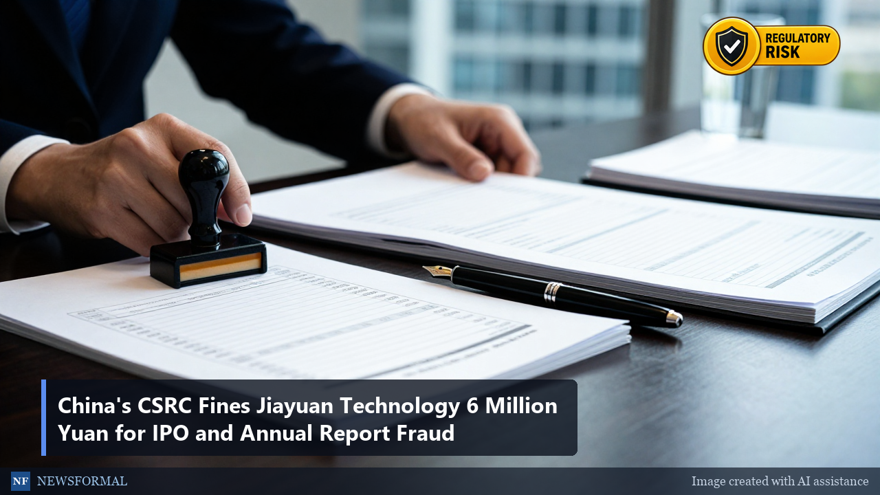 China's CSRC Fines Jiayuan Technology 6 Million Yuan for IPO and Annual Report Fraud