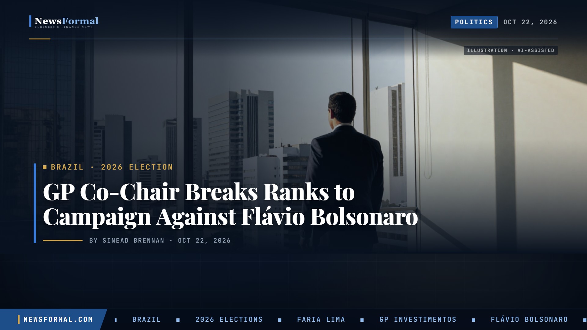GP Co-Chair Fersen Lambranho Breaks Ranks to Campaign Against Flávio Bolsonaro