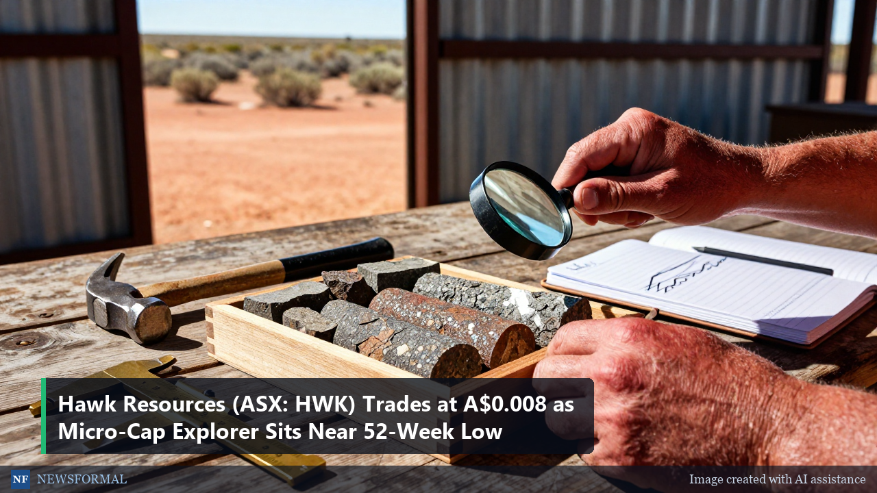 Hawk Resources (ASX: HWK) Trades at A$0.008 as Micro-Cap Explorer Sits Near 52-Week Low
