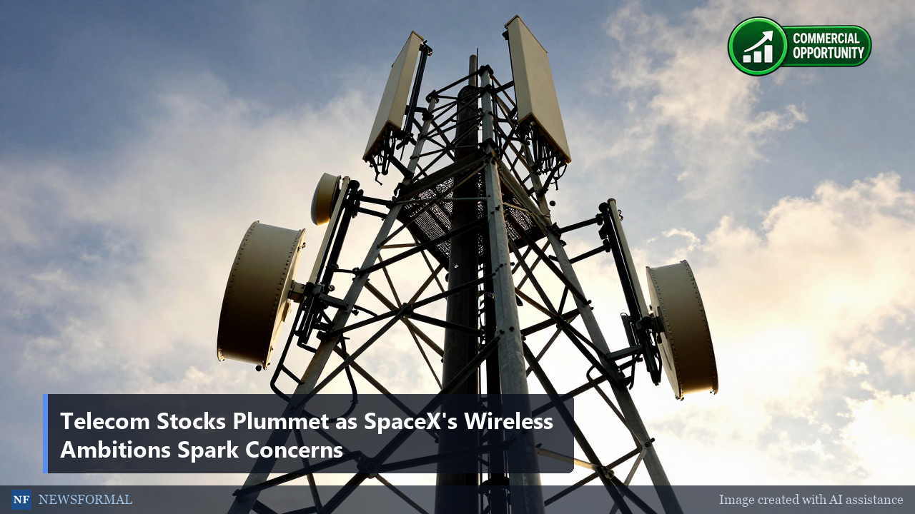 Telecom Stocks Plummet as SpaceX's Wireless Ambitions Spark Concerns