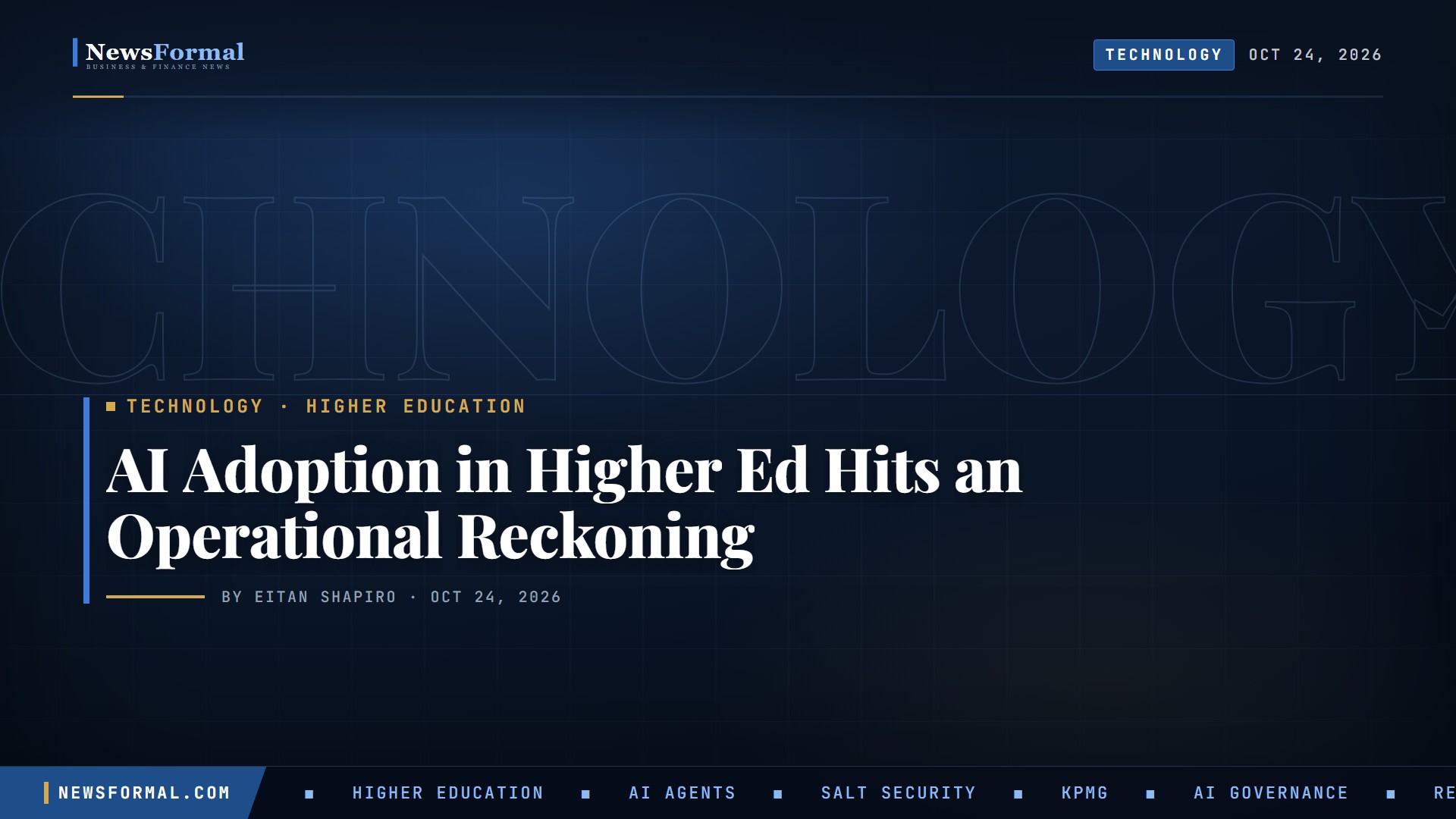AI Adoption in Higher Ed Hits an Operational Reckoning