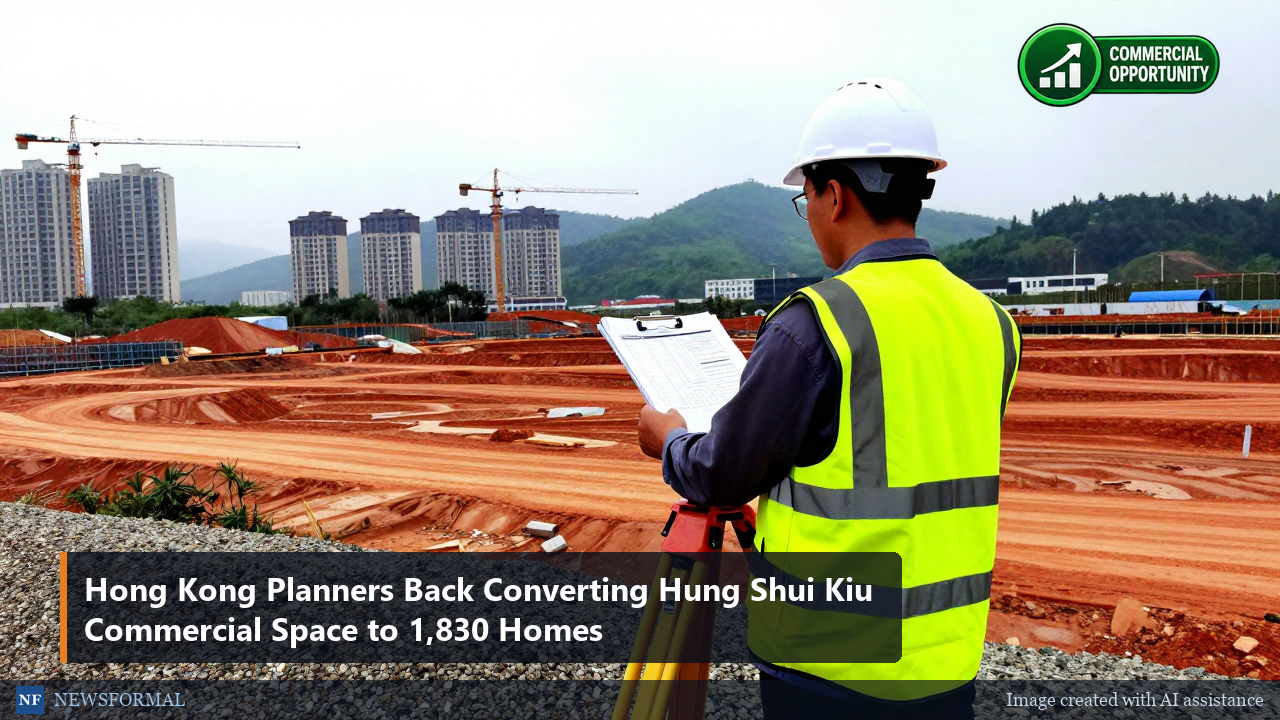 Hong Kong Planners Back Converting Hung Shui Kiu Commercial Space to 1,830 Homes