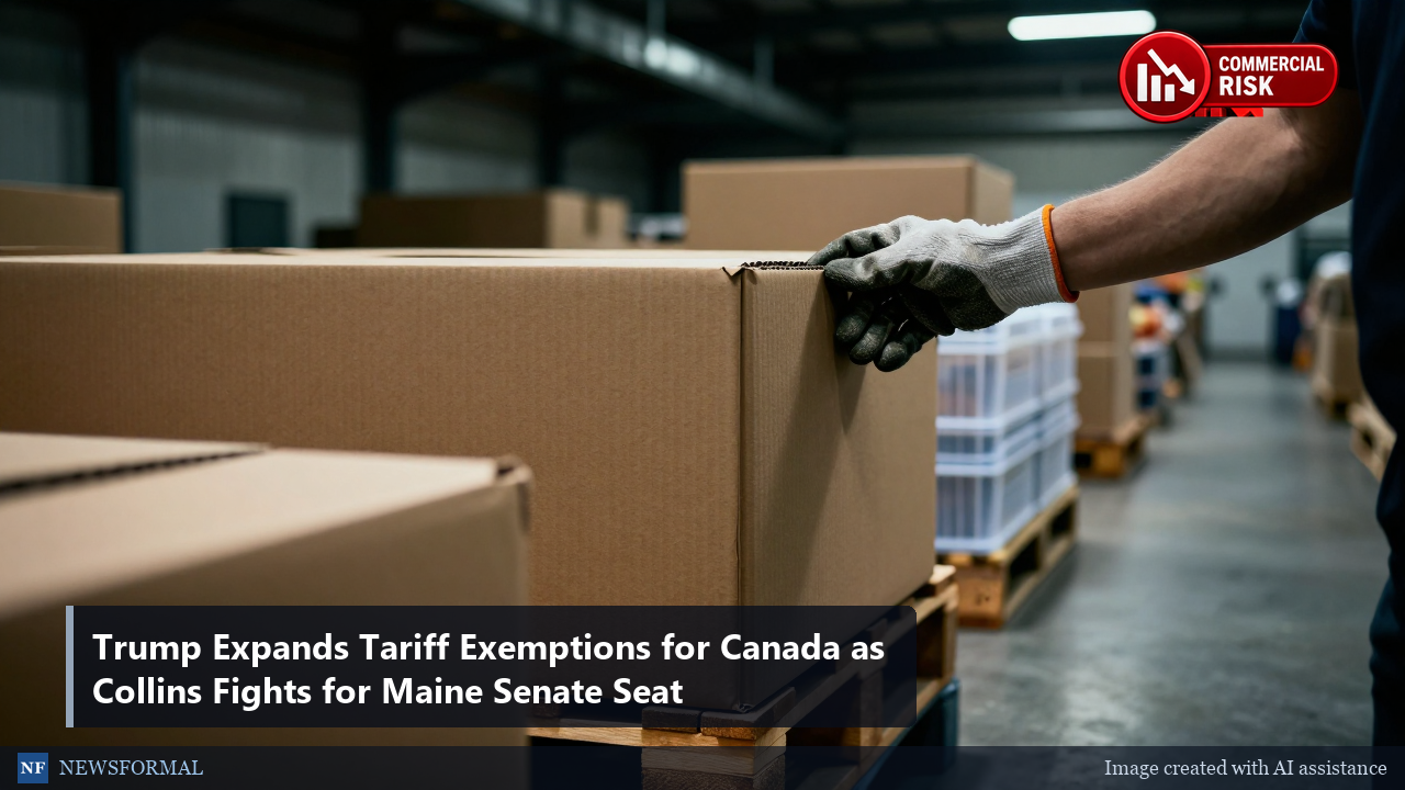 Trump Expands Tariff Exemptions for Canada as Collins Fights for Maine Senate Seat