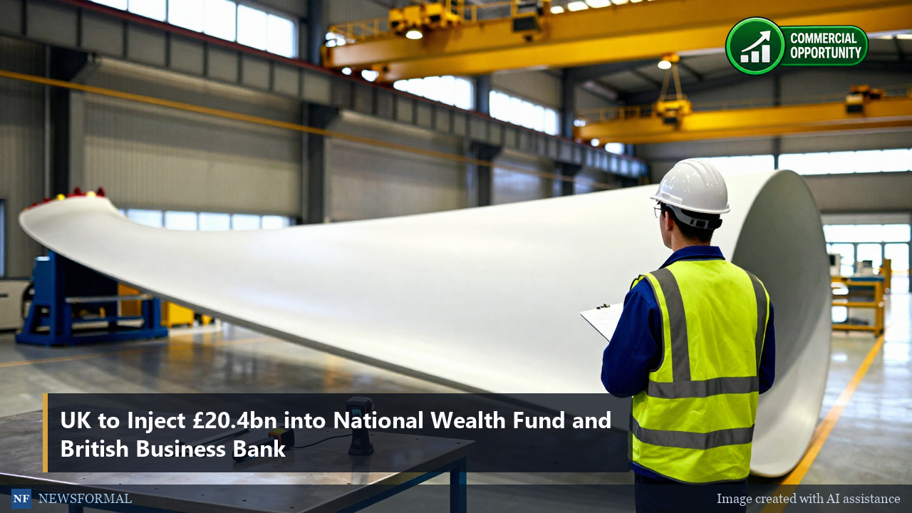 UK to Inject £20.4bn into National Wealth Fund and British Business Bank