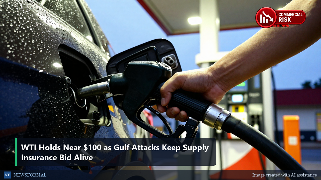 WTI Holds Near $100 as Gulf Attacks Keep Supply Insurance Bid Alive