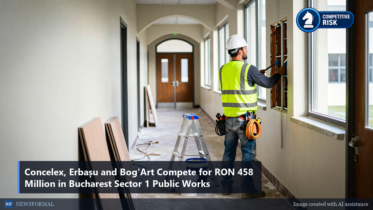 Concelex, Erbașu and Bog'Art Compete for RON 458 Million in Bucharest Sector 1 Public Works