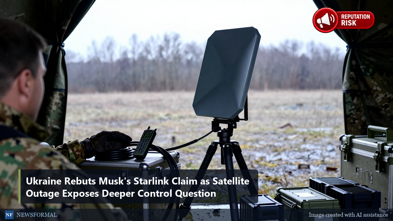 Ukraine Rebuts Musk's Starlink Claim as Satellite Outage Exposes Deeper Control Question