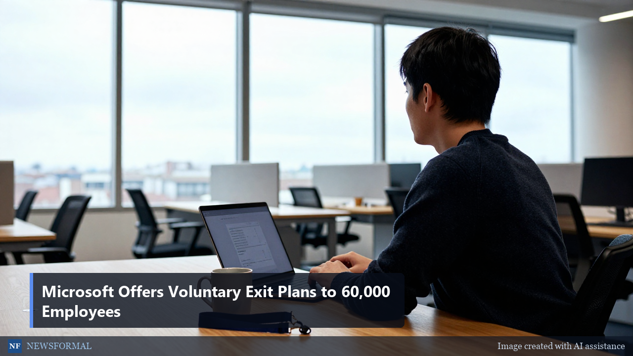 Microsoft Offers Voluntary Exit Plans to 60,000 Employees