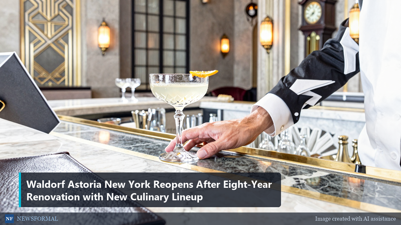 Waldorf Astoria New York Reopens After Eight-Year Renovation with New Culinary Lineup