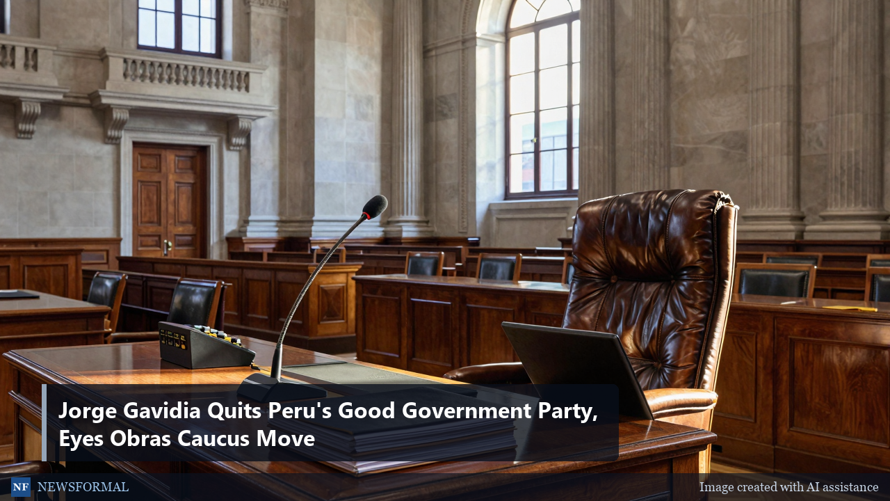 Jorge Gavidia Quits Peru's Good Government Party, Eyes Obras Caucus Move