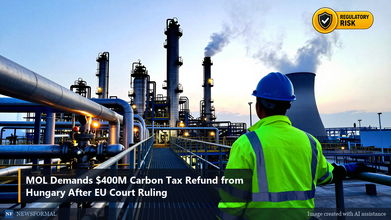 MOL Demands $400M Carbon Tax Refund from Hungary After EU Court Ruling