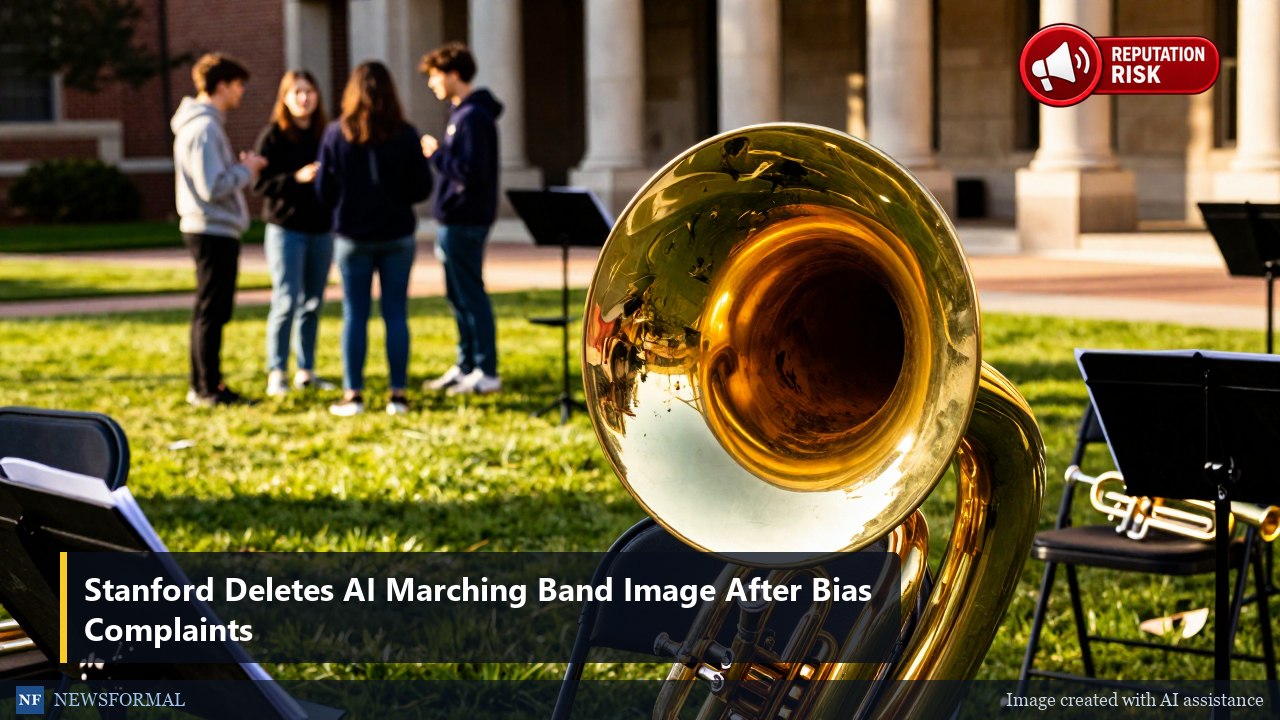 Stanford Deletes AI Marching Band Image After Bias Complaints