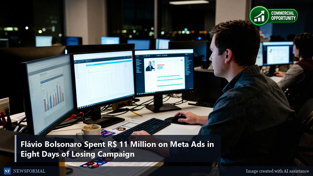 Flávio Bolsonaro Spent R$ 11 Million on Meta Ads in Eight Days of Losing Campaign
