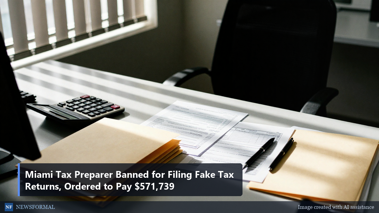 Miami Tax Preparer Banned for Filing Fake Tax Returns, Ordered to Pay $571,739