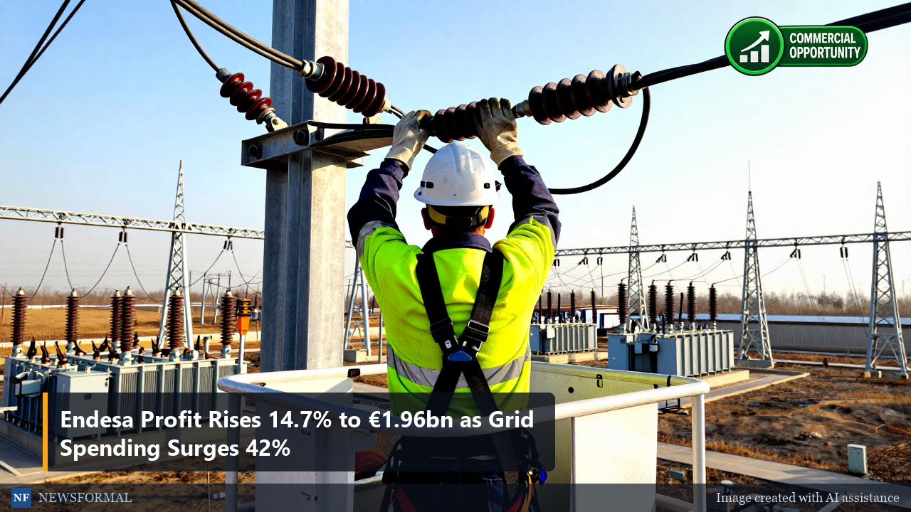 Endesa Profit Rises 14.7% to €1.96bn as Grid Spending Surges 42%