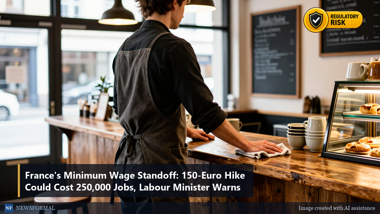 France's Minimum Wage Standoff: 150-Euro Hike Could Cost 250,000 Jobs, Labour Minister Warns