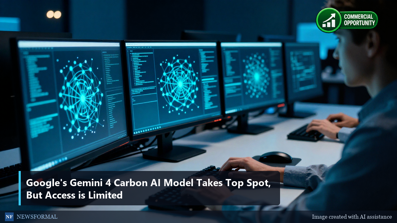 Google's Gemini 4 Carbon AI Model Takes Top Spot, But Access is Limited